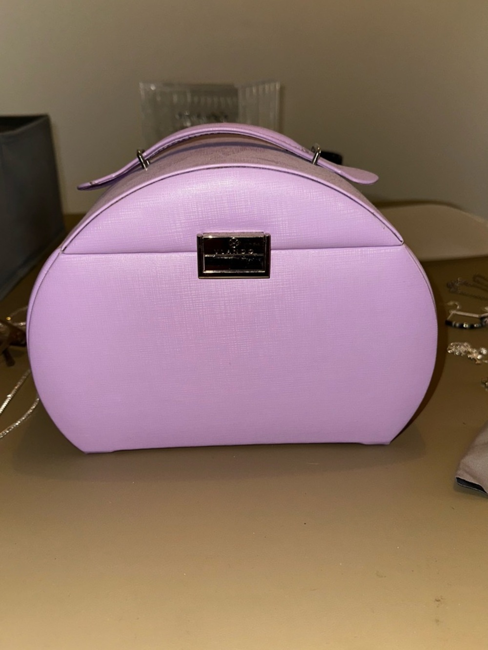 Vlando Luna Half-Moon Princess Style Girl Jewelry Box Purple